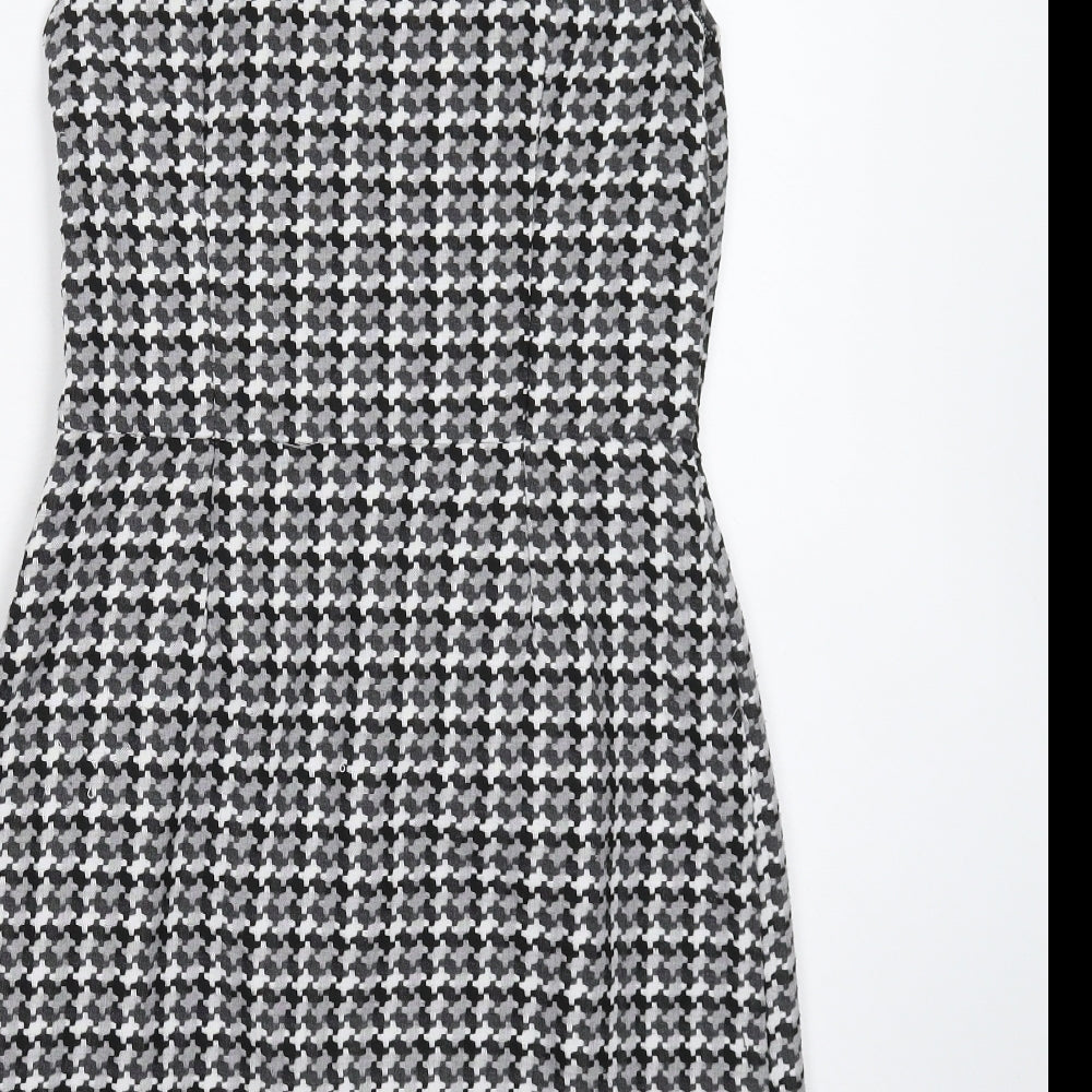 Ina Design Womens Grey Fit & Flare Size 10