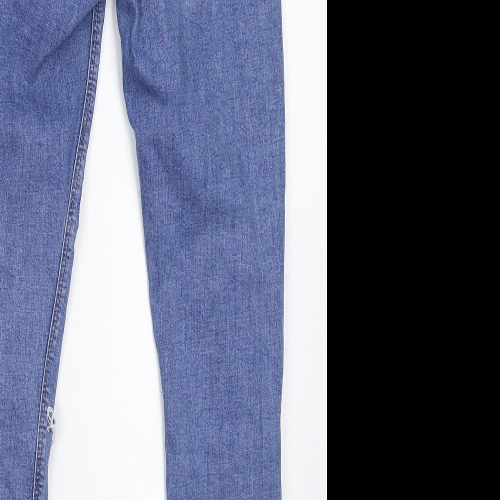 Denim & Co. Womens Blue Skinny Jeans Size 10 L26 in