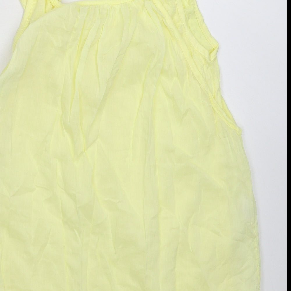 Preworn Womens Yellow Basic Tank Size 10