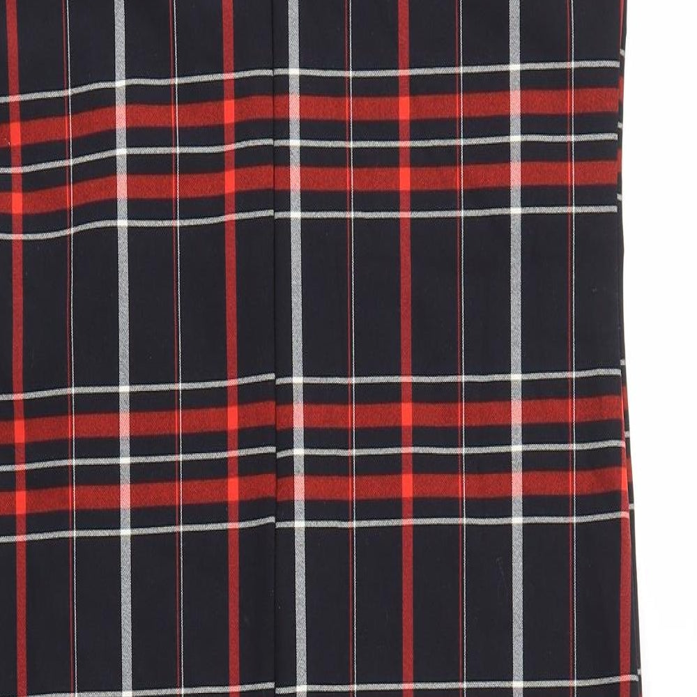New Look Womens Multicoloured Check Fit & Flare Size 10