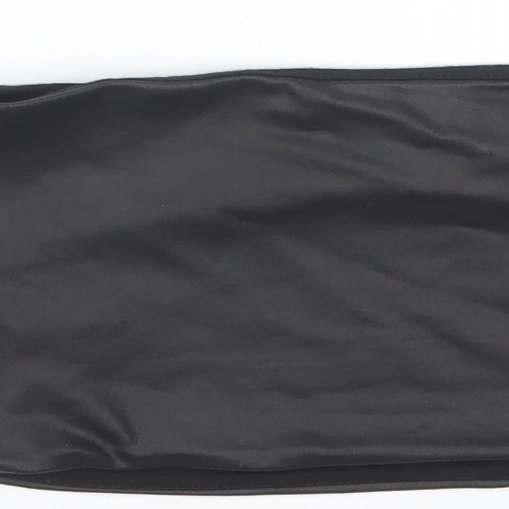 Topshop Womens Black Cropped Tank Size XS