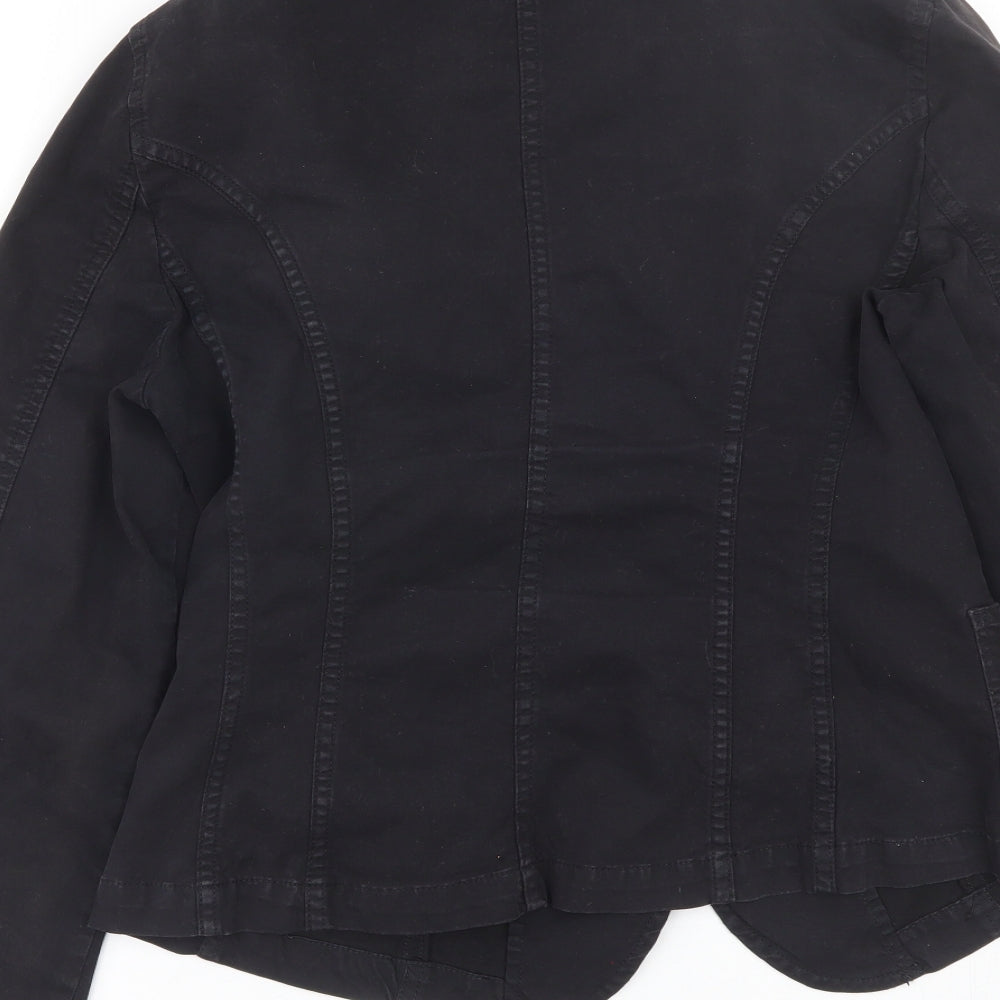 Sand White Womens Black Jacket Coat Size L