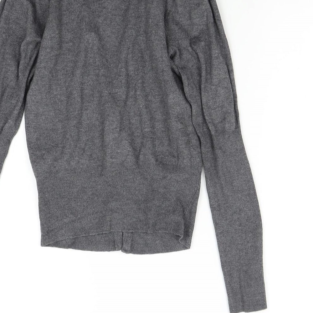 Dorothy Perkins Womens Grey Knit Cardigan Jumper Size 10
