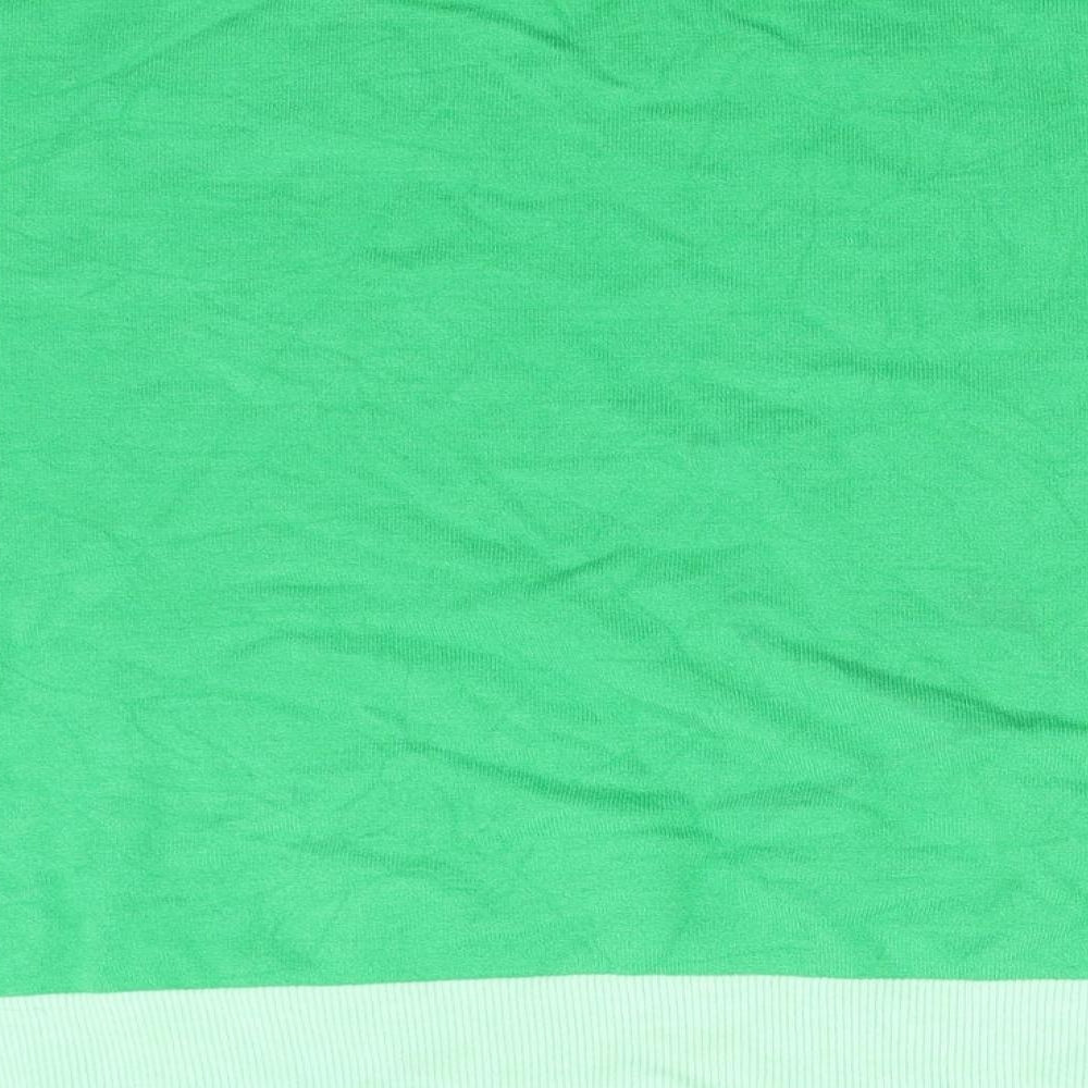 Marks & Spencer Womens Green Knit Pullover Jumper Size 14