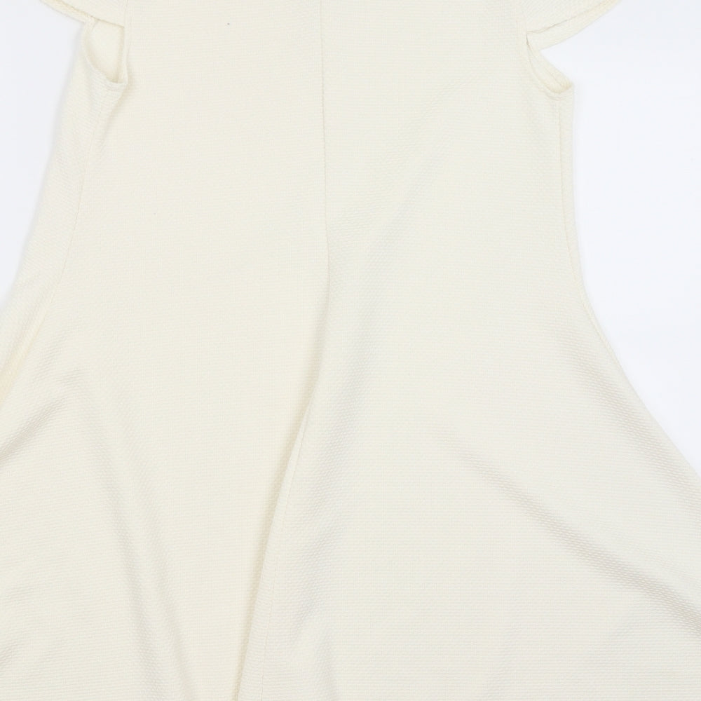 Atmosphere Womens Ivory A-Line Size 10