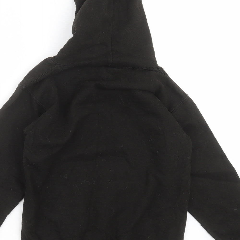 Awdis Boys Black Pullover Hoodie Size 9-10 Years