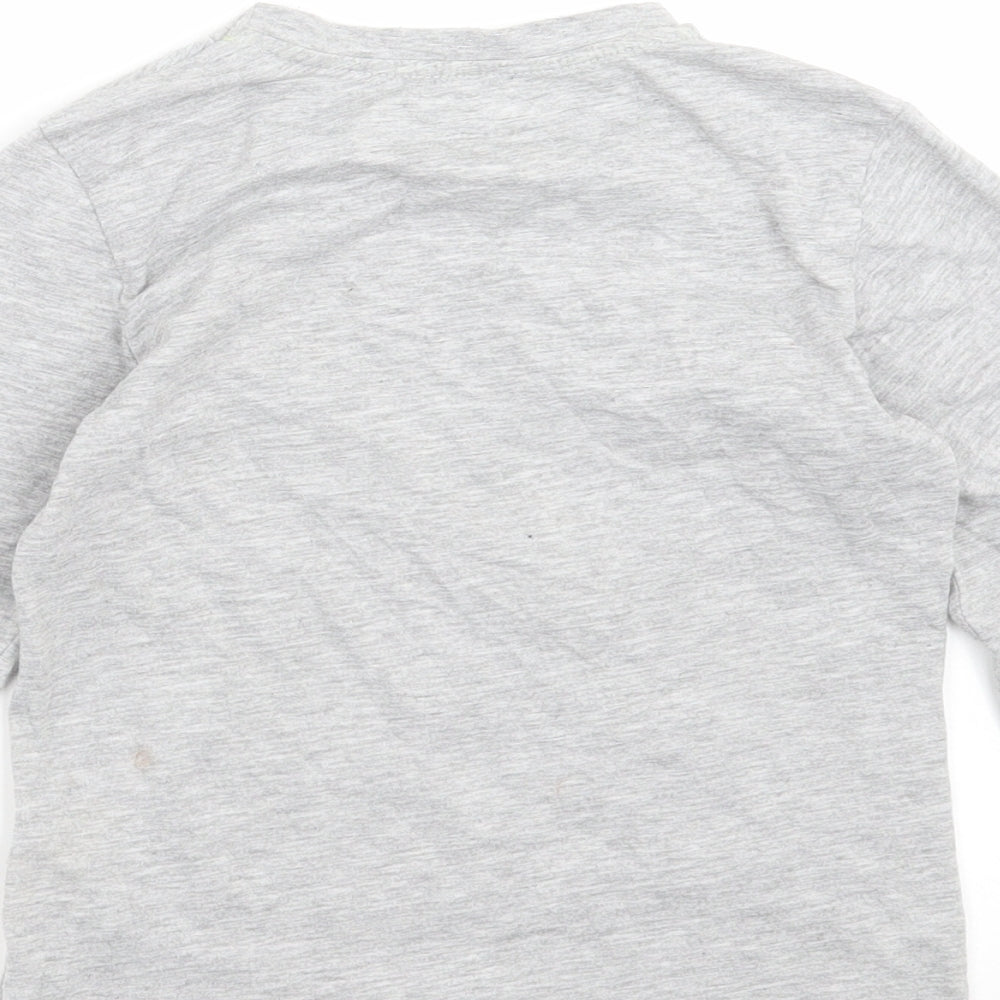 Matalan Boys Grey Basic T-Shirt Size 6 Years - dinosaur