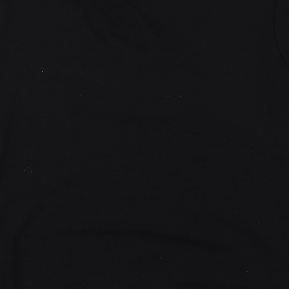 Soul Collection Womens Black Basic T-Shirt Size XL