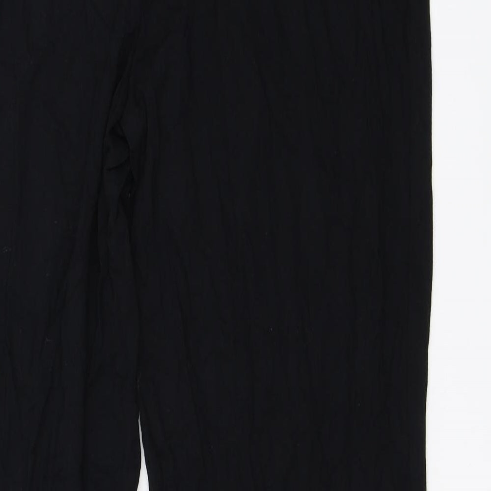 Marks and Spencer Womens Black Trousers Size 16 L28 in