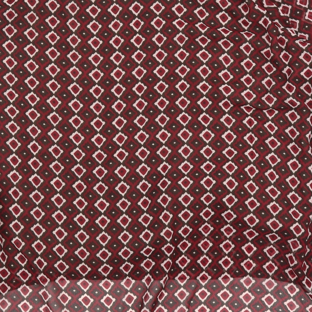 HEINE Womens Purple Argyle/Diamond Basic Blouse Size 16