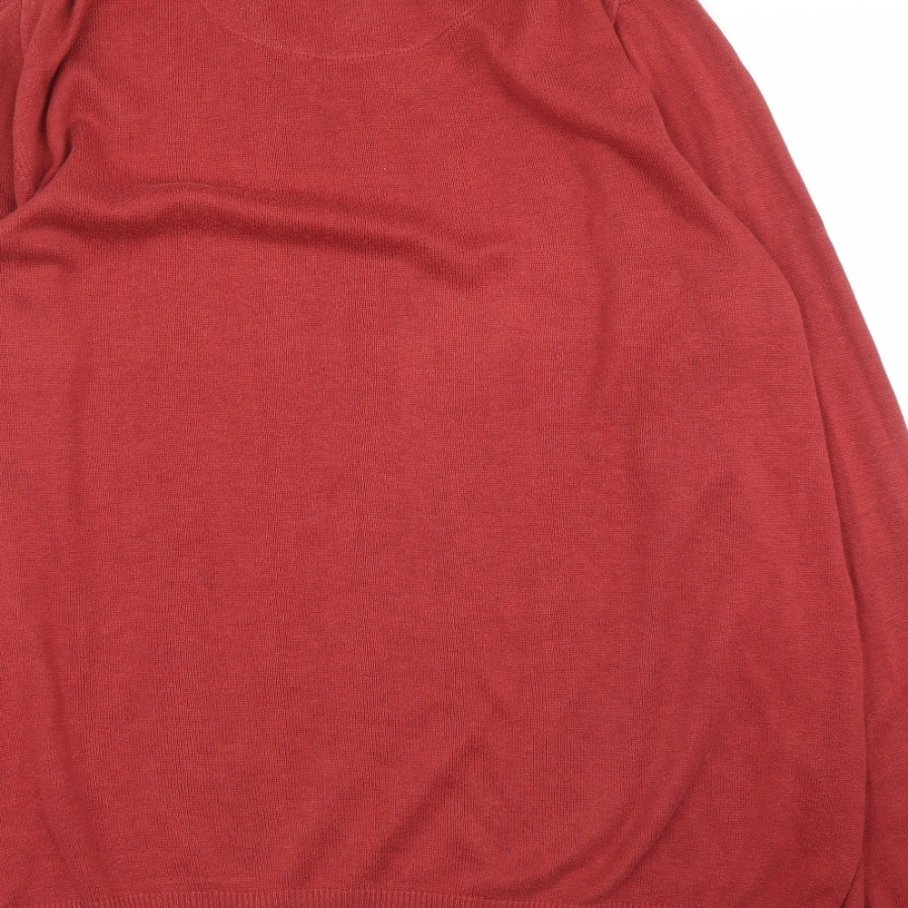 Nobel League Mens Red Pullover Jumper Size 2XL