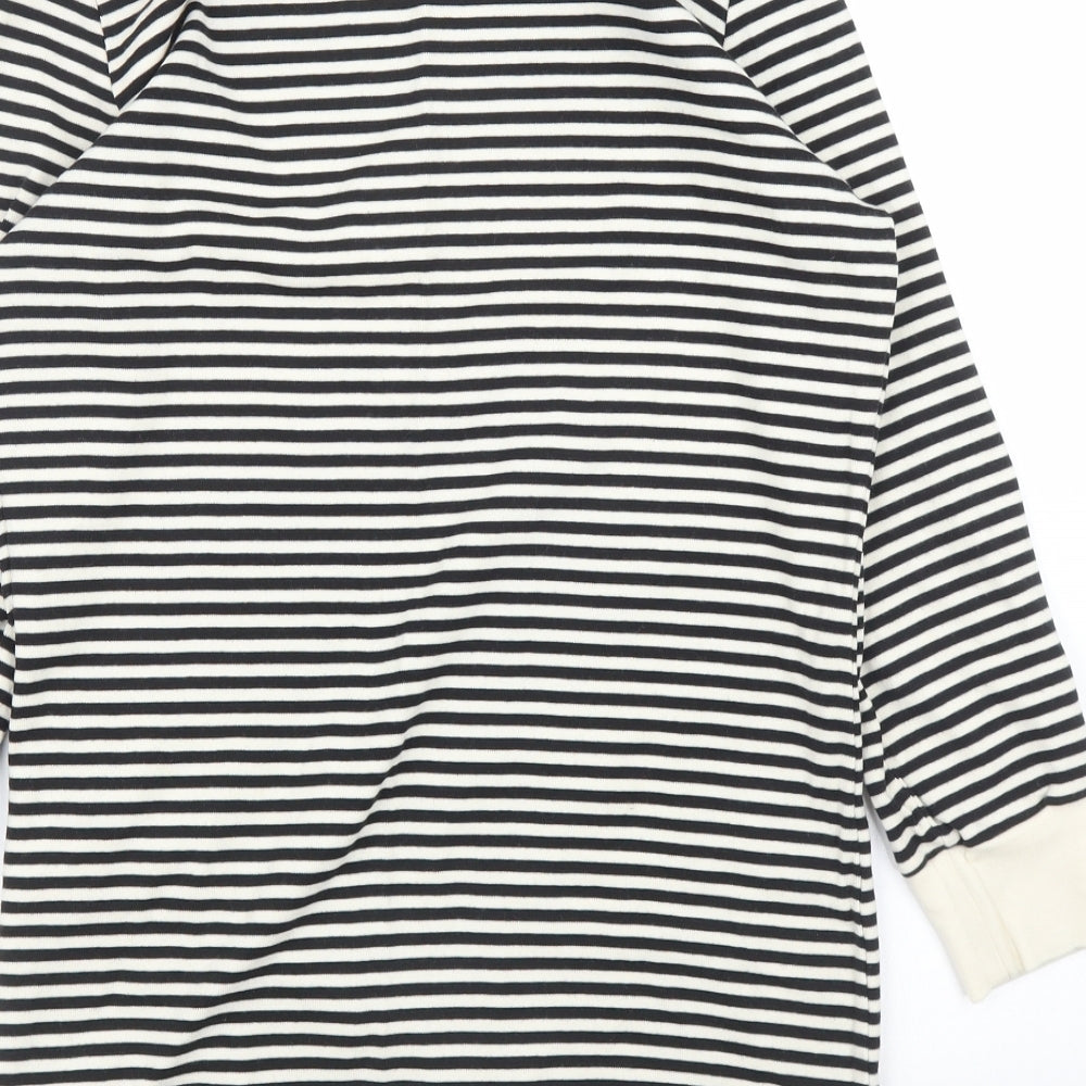 Select Womens White Striped Tunic Jumper Size 12