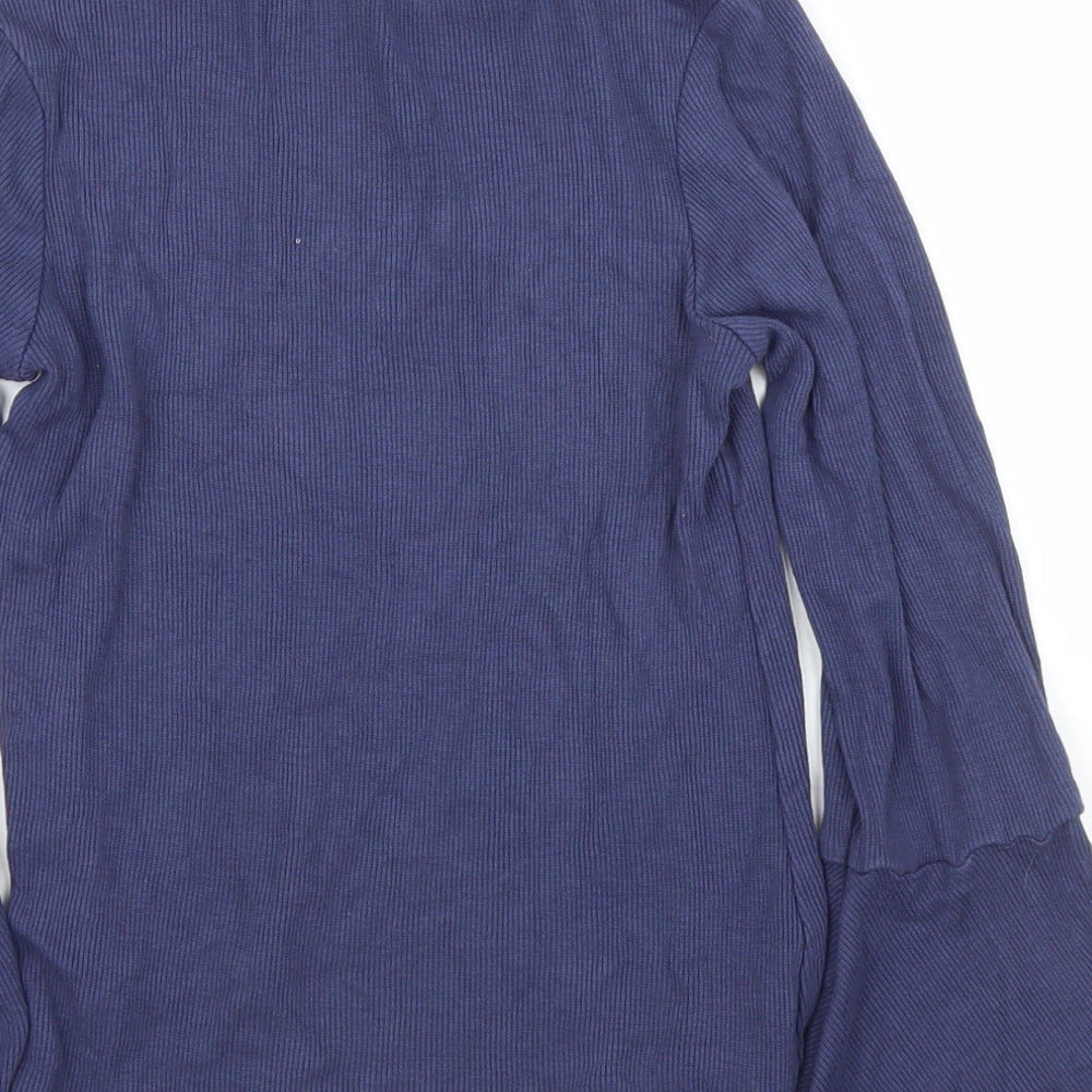 Marks & Spencer Girls Blue Basic Blouse Size 9 Years
