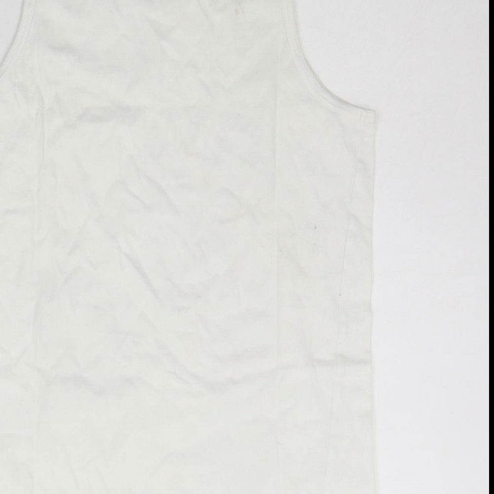 George Girls White Basic Tank Size 11-12 Years