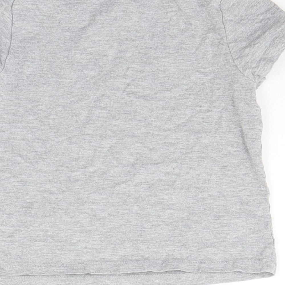 George Girls Grey Basic T-Shirt Size 4-5 Years