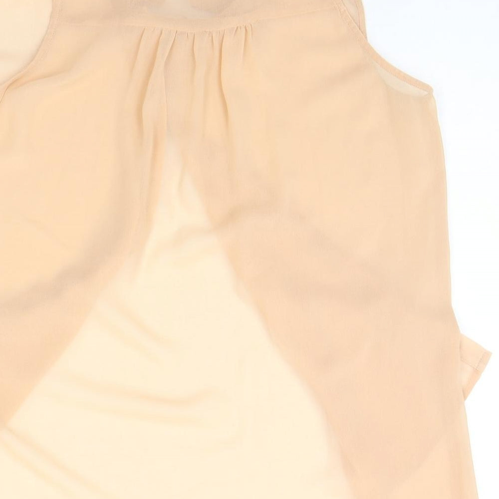 New Look Womens Beige Basic Button-Up Size 12