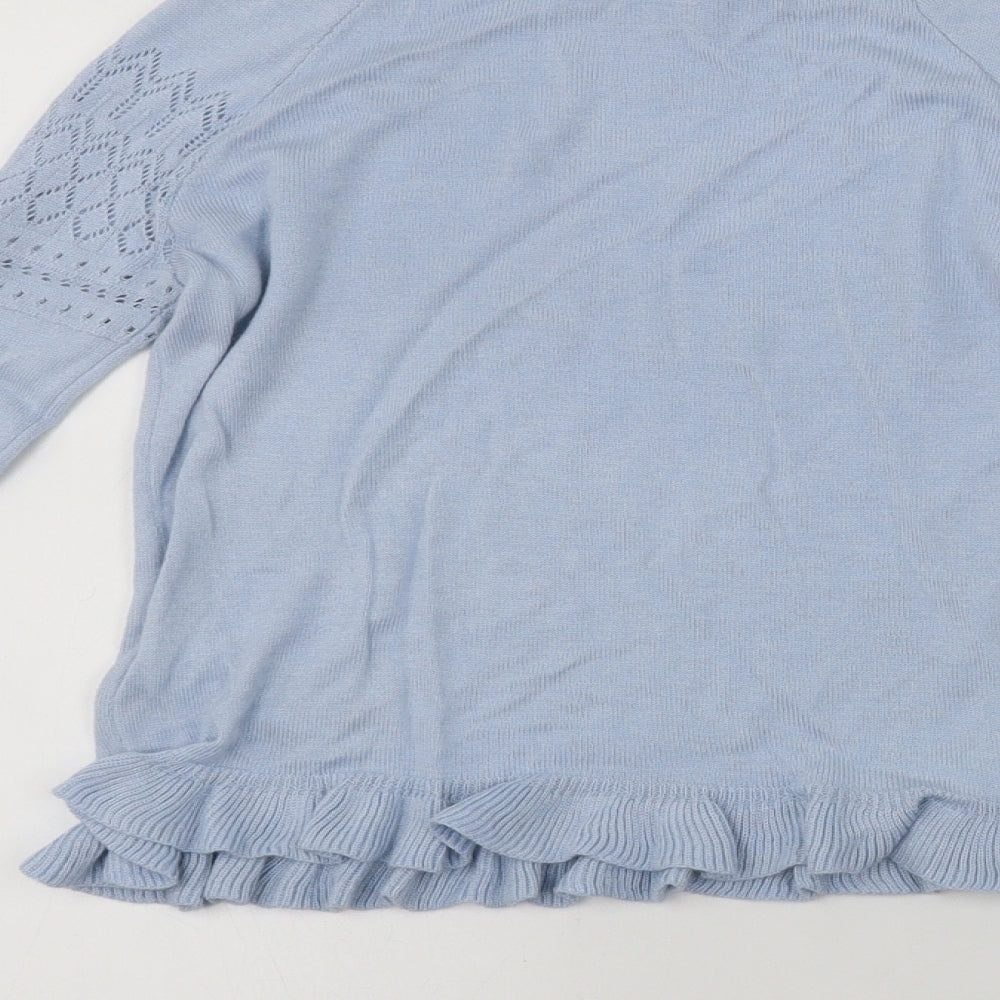 Topshop Womens Blue Pullover Jumper Size 8
