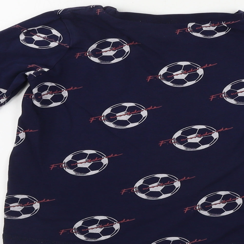 George Boys Blue Basic T-Shirt Size 5-6 Years