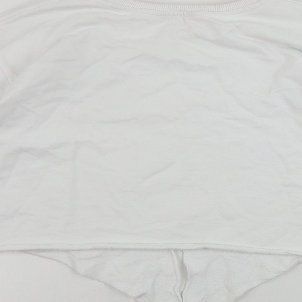 Miss Selfridge Womens White Pullover Jumper Size 12