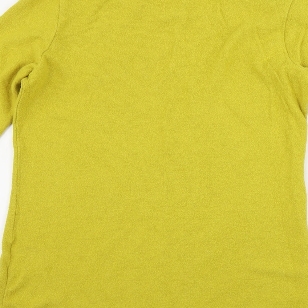 NEXT Womens Yellow Houndstooth Pullover Jumper Size 12