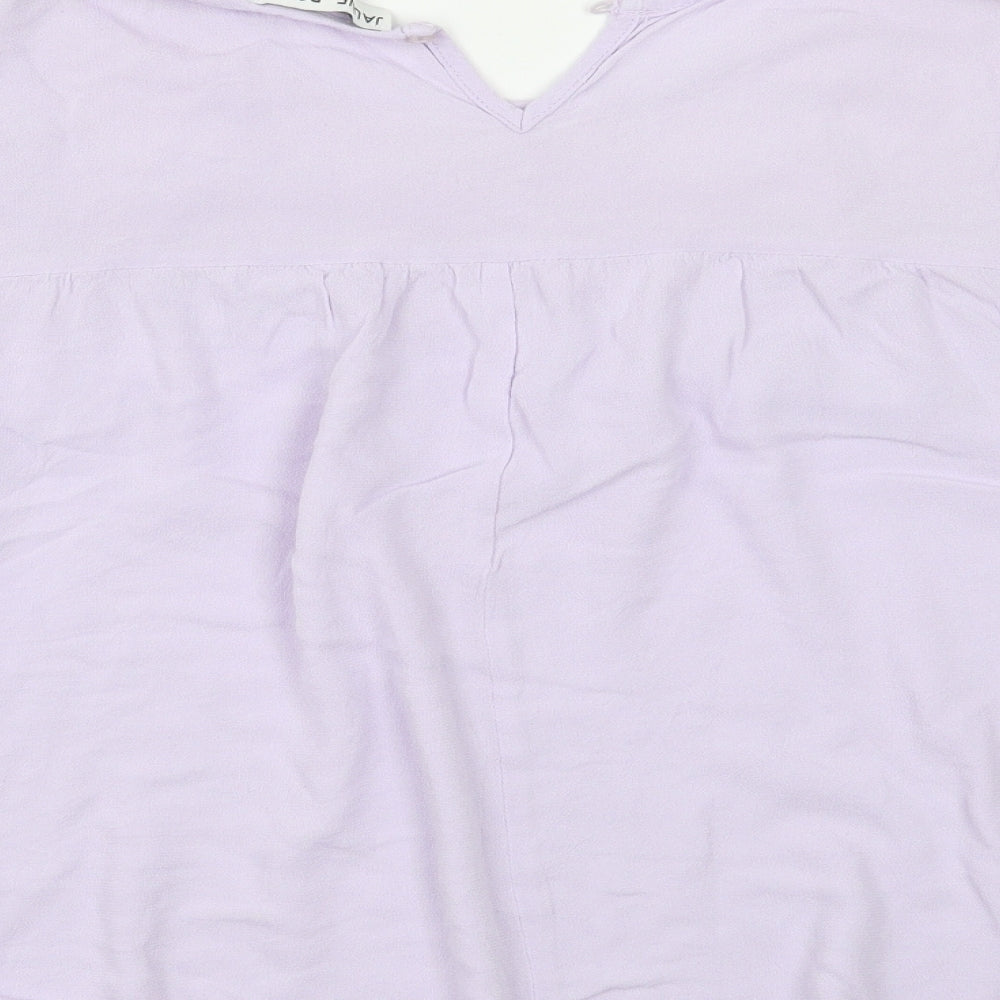 Jaune Rouge Womens Purple Basic Blouse Size S