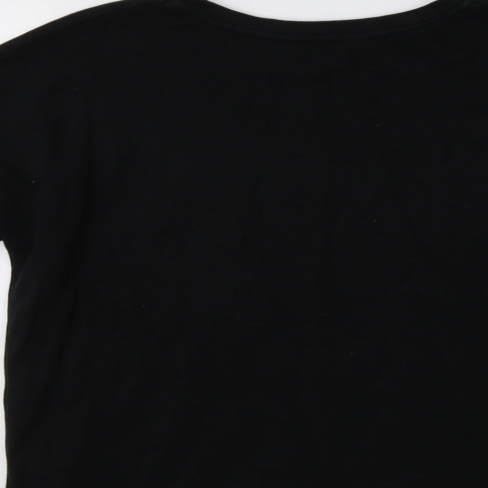 New Look Womens Black Pullover Sweatshirt Size 8 - Be Kind