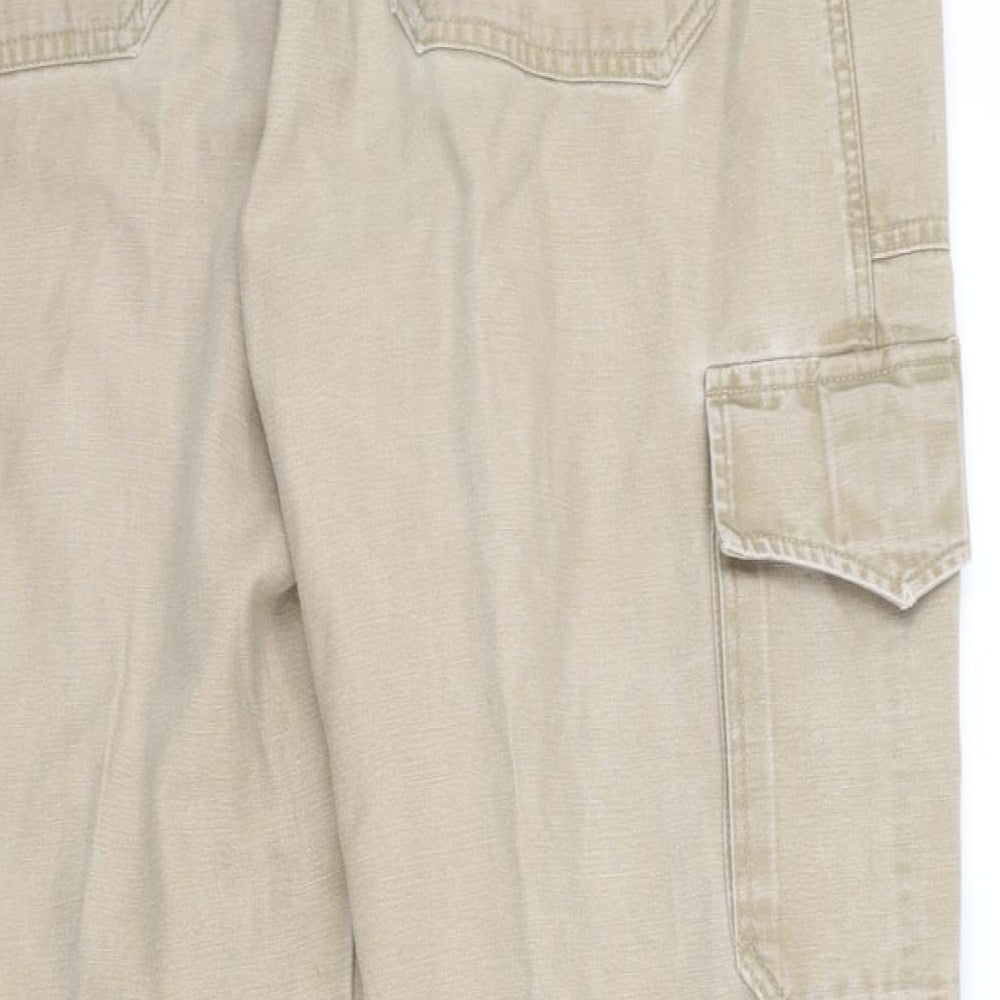 BIGSAM Mens Beige Chino Trousers Size 38 in L30 in