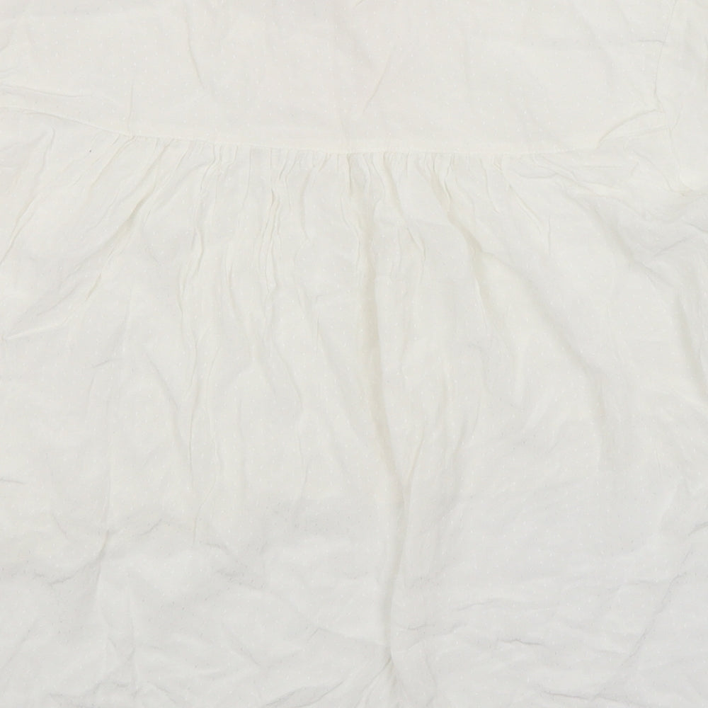 ANNA GLOVER Womens White Basic Blouse Size 10