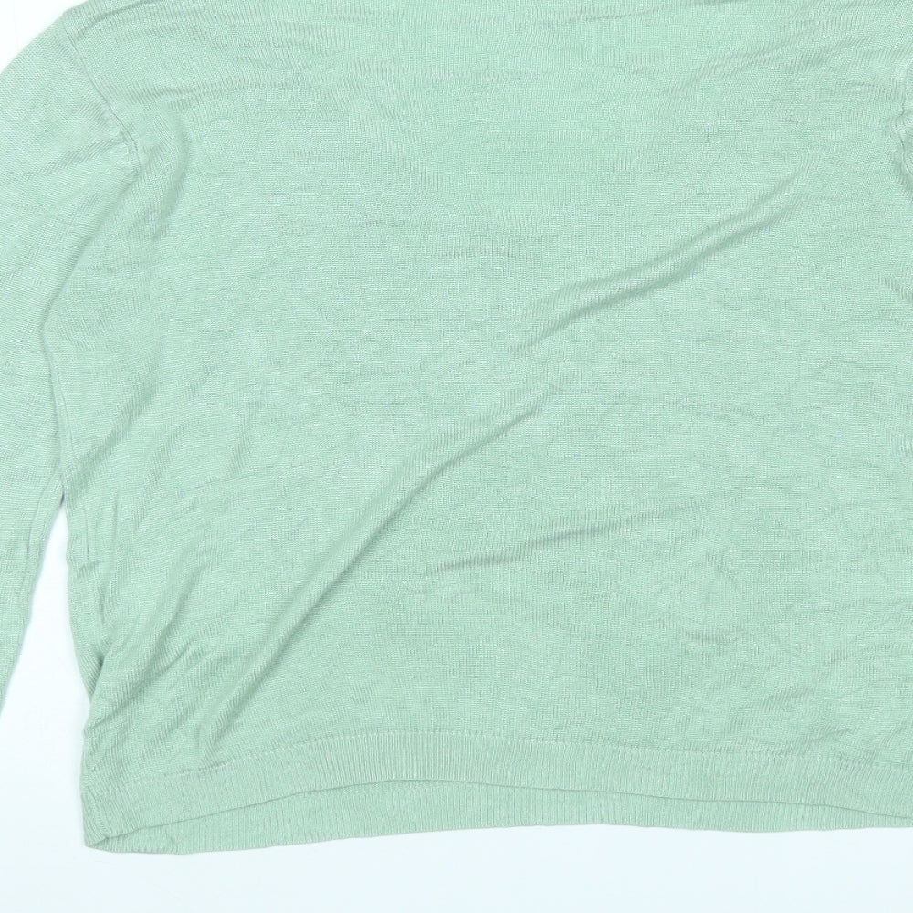 Vera Moda Womens Green Pullover Jumper Size L