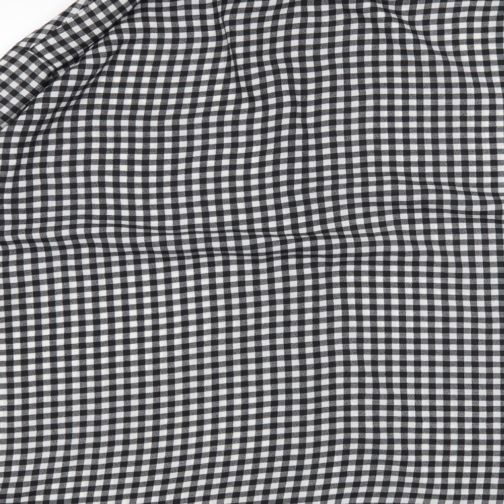 Boohoo Womens Multicoloured Check Shirt Dress Size M