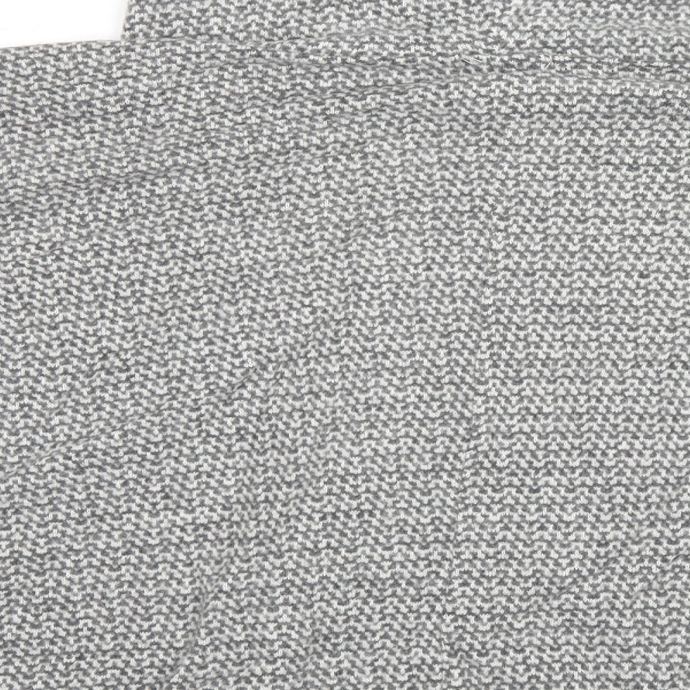 Apricot Womens Grey Geometric Pullover Jumper Size S