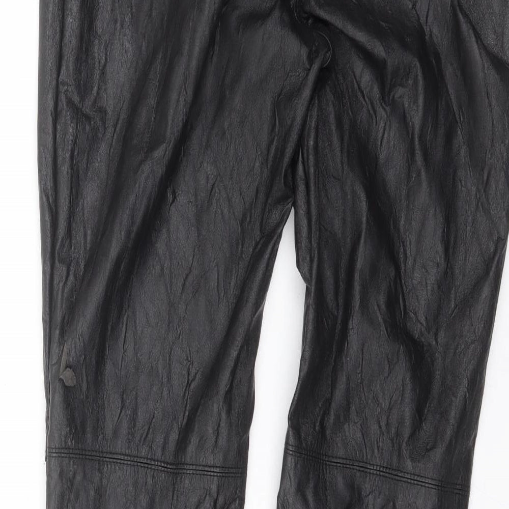 H&M Womens Black Trousers Size 12 L29 in