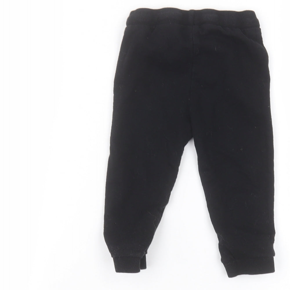 Disney Baby Black Sweatpants Trousers Size 12-18 Months