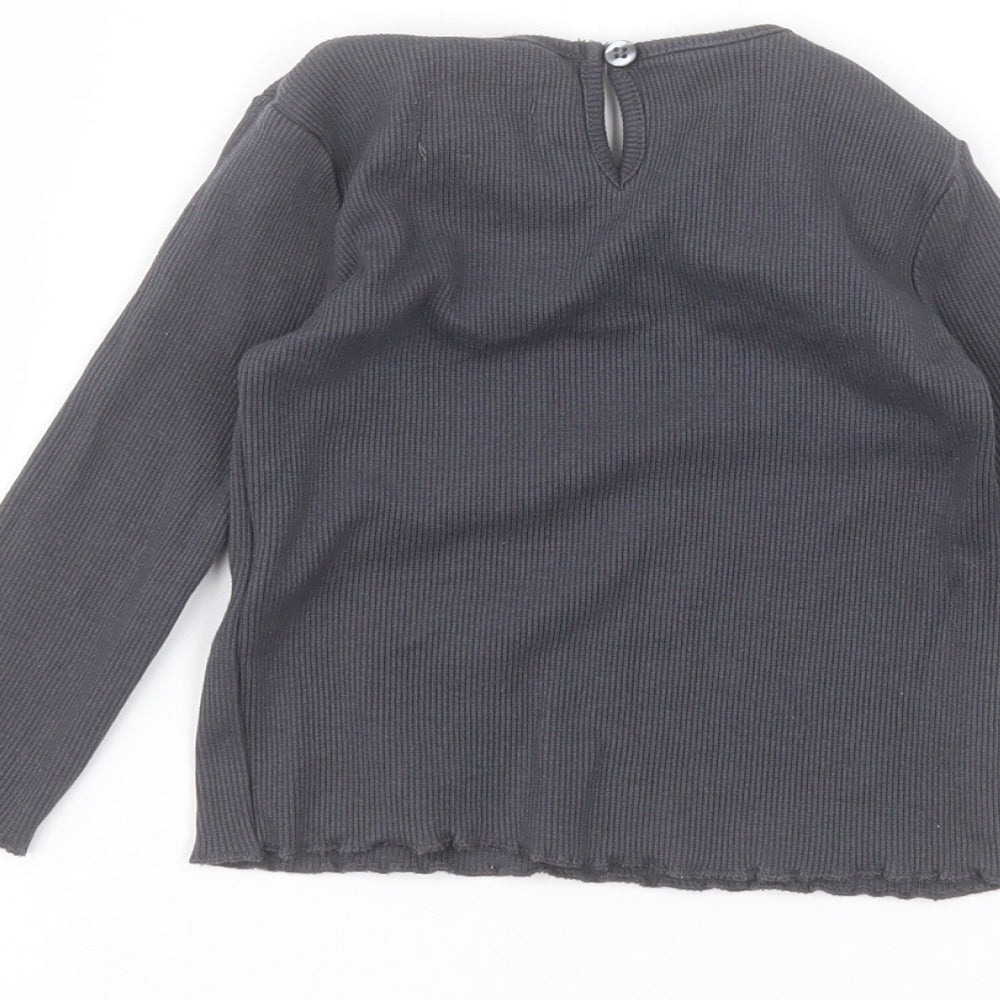 Primark Baby Black Basic T-Shirt Size 18-24 Months