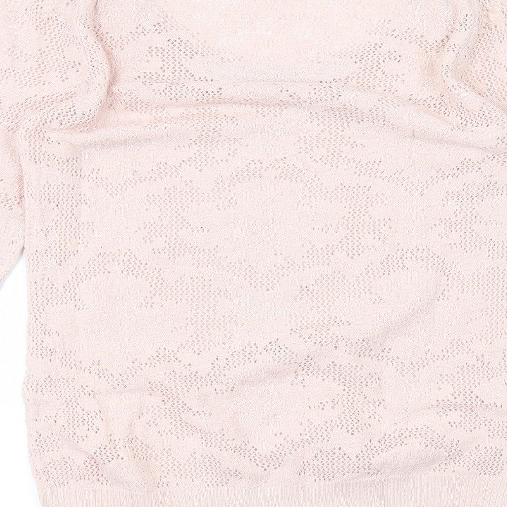 Astradivarius Womens Pink Basic T-Shirt Size M
