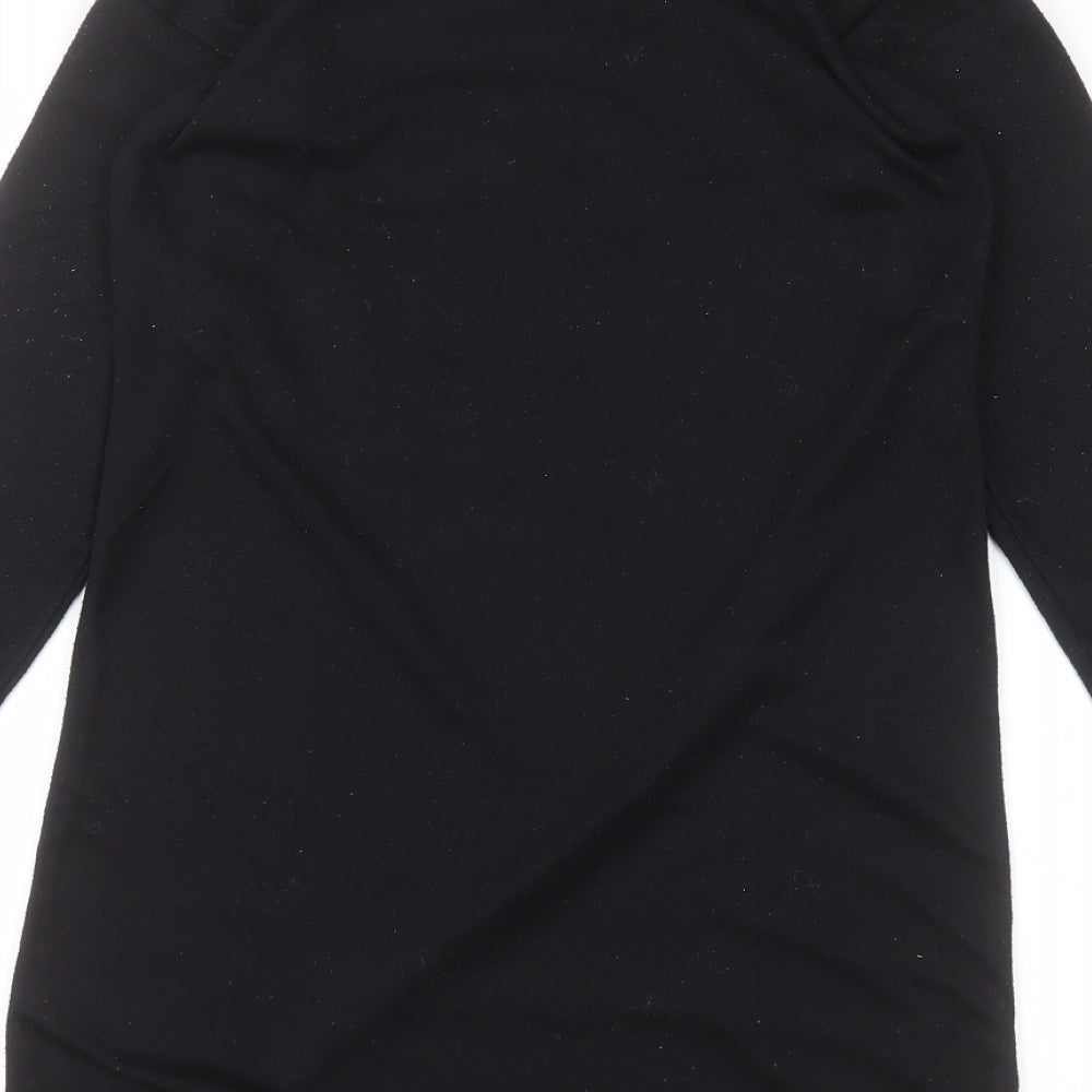 George Girls Black Basic T-Shirt Size 10-11 Years