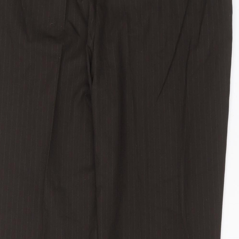 Debenhams Womens Brown Dress Pants Trousers Size 42 in L30 in