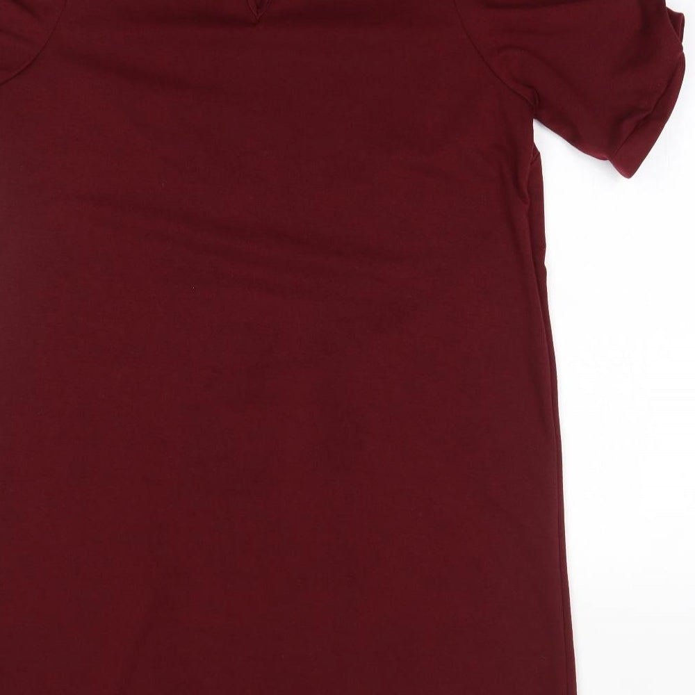 New Look Womens Red A-Line Size 12