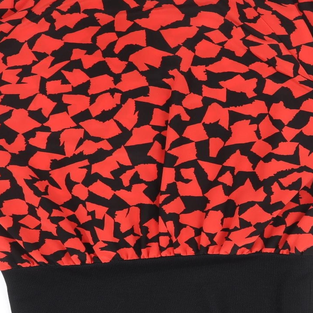 Wallis Womens Multicoloured Geometric Basic Blouse Size 8