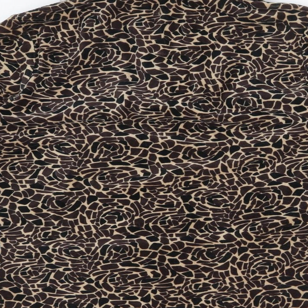 DASH Womens Multicoloured Animal Print Pullover Jumper Size 10