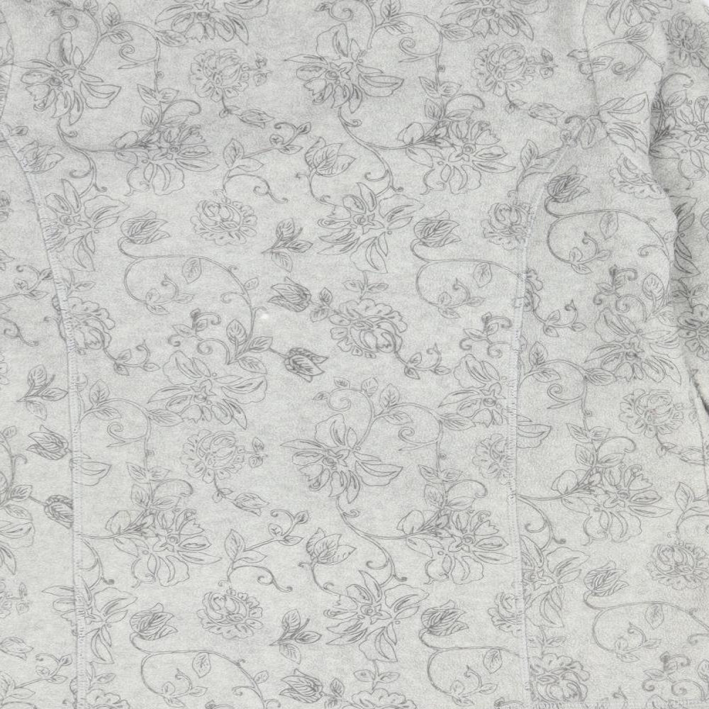 DASH Womens Grey Floral Pullover Jumper Size 10