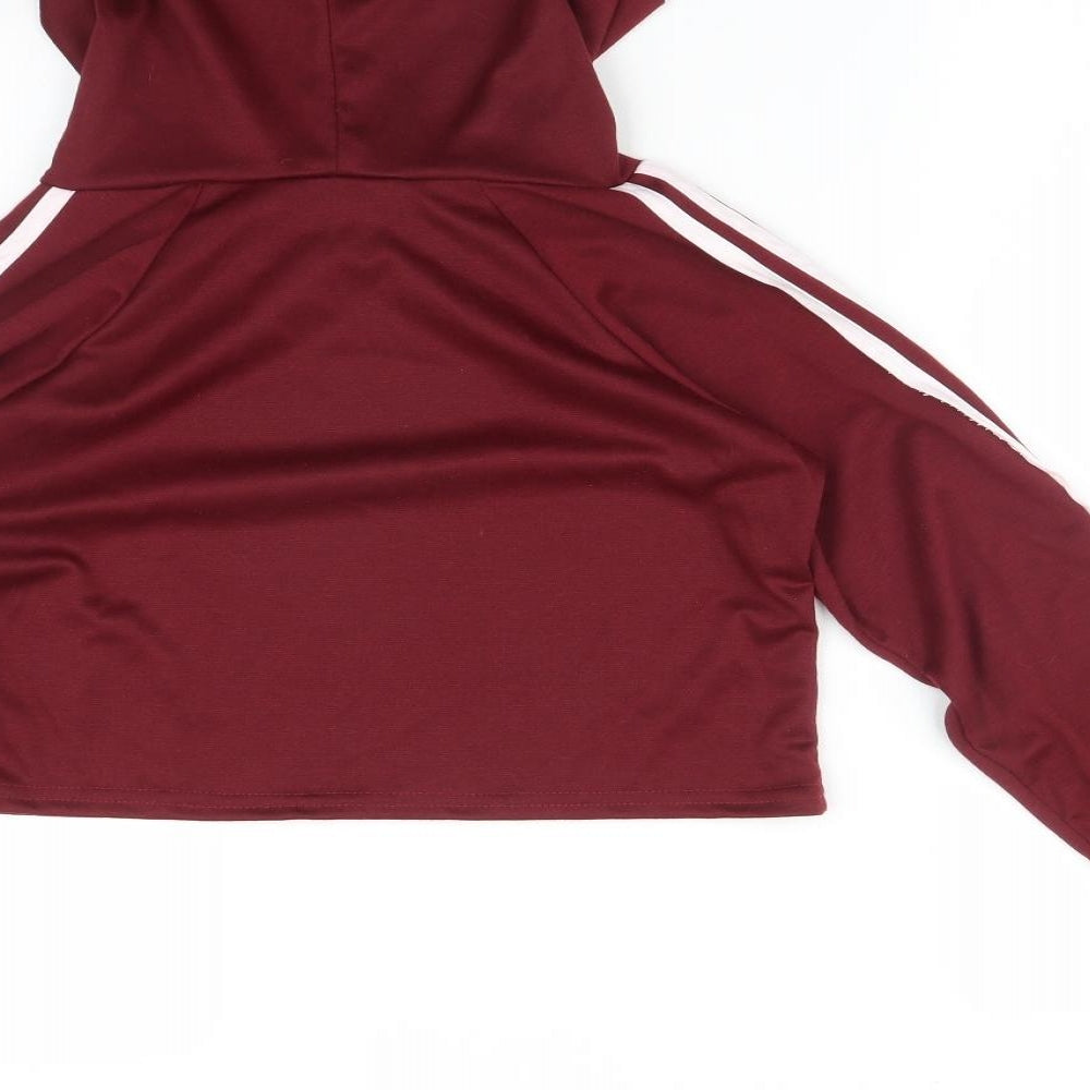 Missguided Womens Red Pullover Hoodie Size S