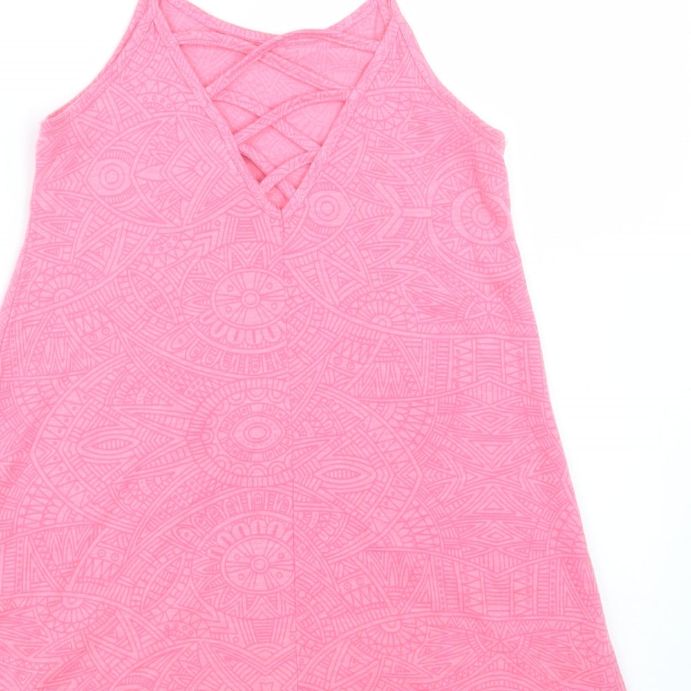Matalan Girls Pink Basic Tank Size 4 Years