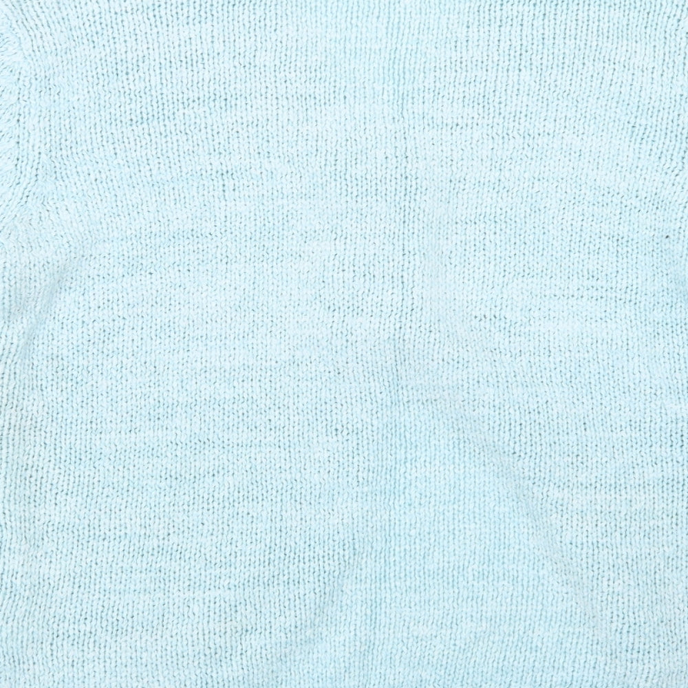 ellie louise Womens Blue Knit Cardigan Jumper Size L