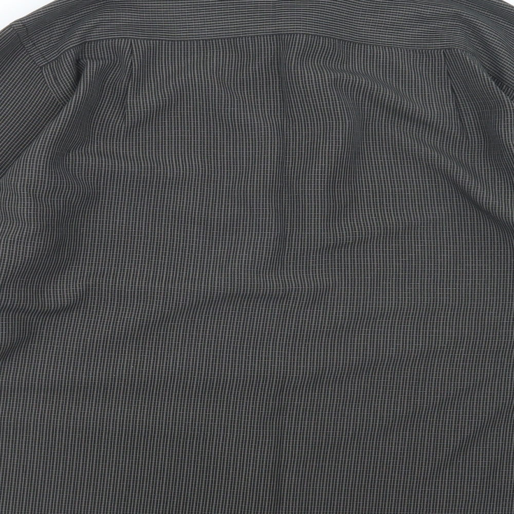 EWM Mens Brown Button-Up Size L