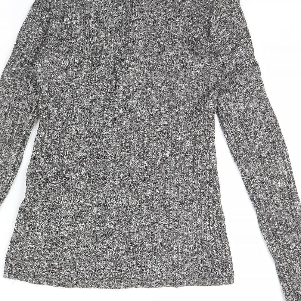 QED London Womens Grey Basic Blouse Size M