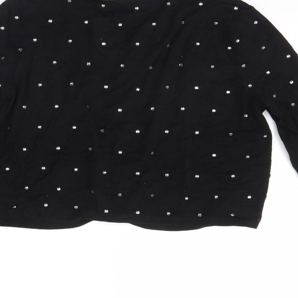 Coast Womens Black Cardigan Jumper Size M