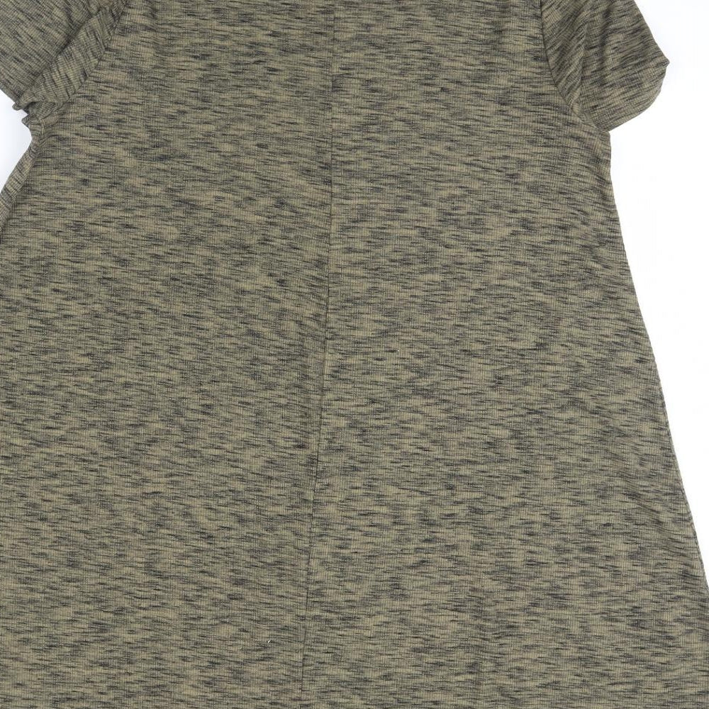 New Look Womens Green Herringbone Shift Size 16