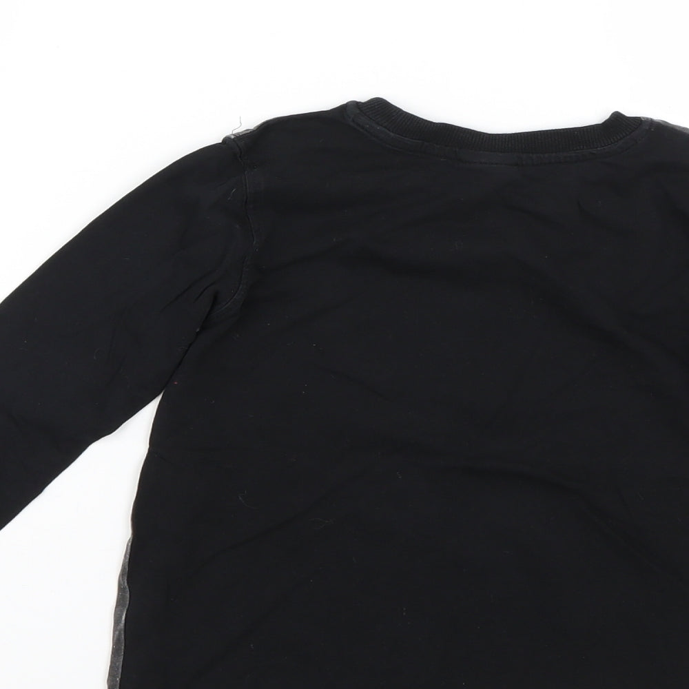 George Boys Black Basic T-Shirt Size 4-5 Years