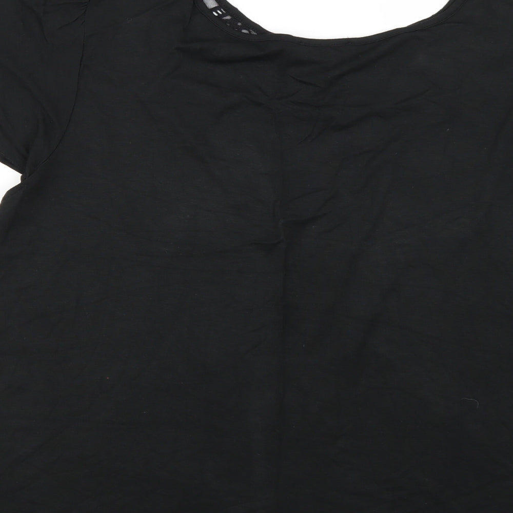 Klass Womens Black Basic Blouse Size 2XL